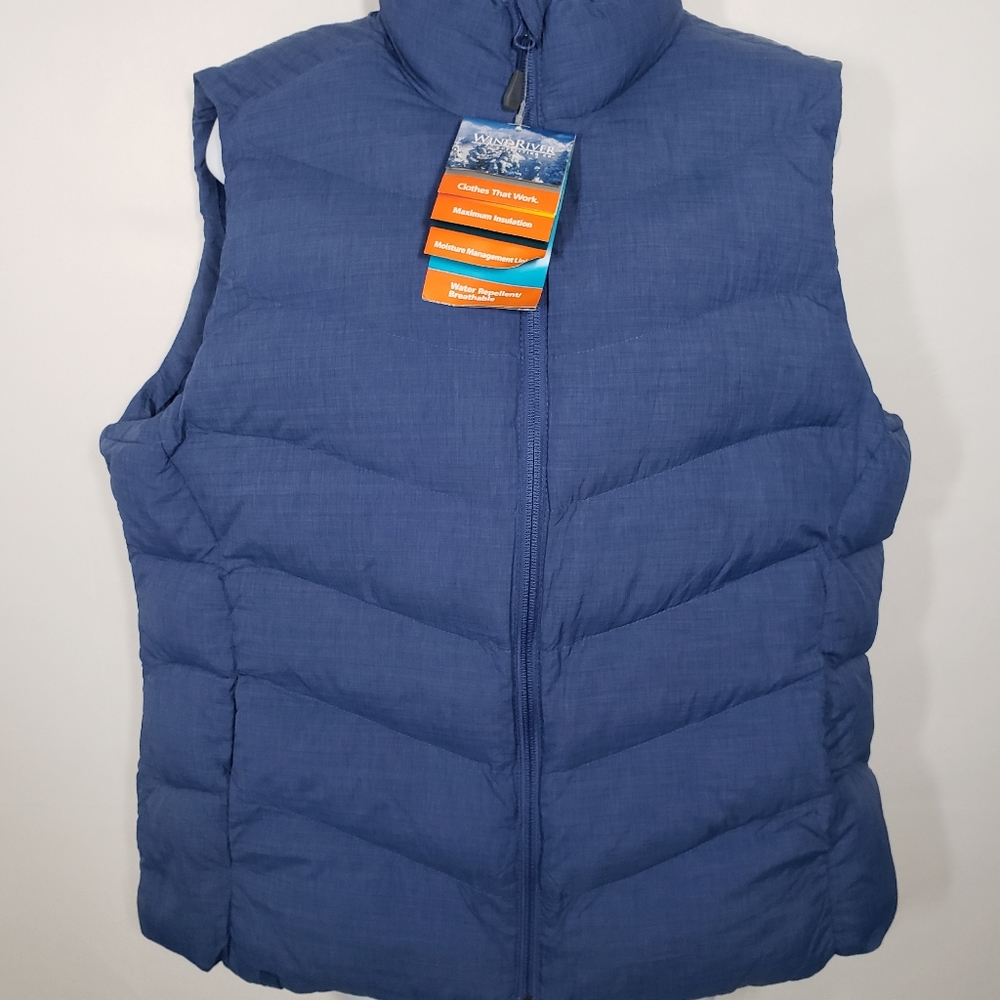 Puffy Blue Vest Wind River Outfitting Co Size XL